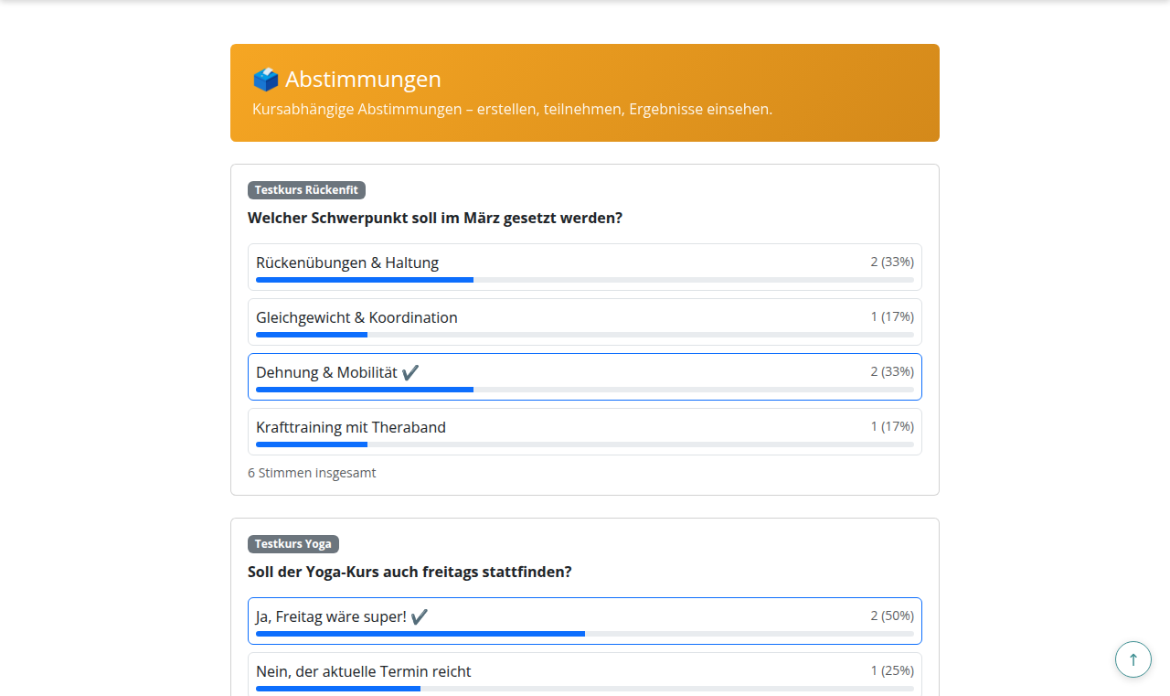 Abstimmungs-Ansicht