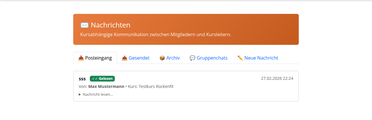 Nachrichten-Übersicht
